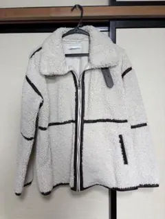 AUNT MARIE'S ボアジャケット アイボリー