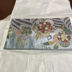 新品】くるり 帯（半幅帯） 華やかなボタニカル柄 濃紺 - メルカリ