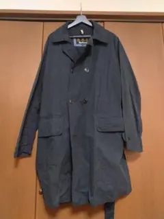 Barbour90's ブラック オイルトレンチコート　ＸＬ