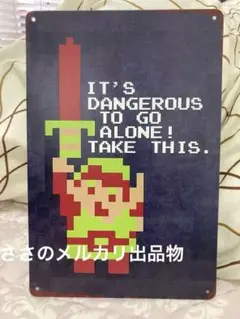 ゼルダの伝説　ブリキ看板　1 Legend of zelda tinsign