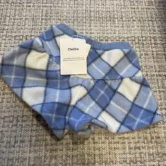BeBe フリースパンツ 青と白のチェック柄
