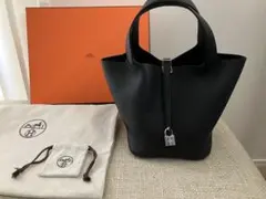 エルメス・HERMES ピコタンロックMM ノワール×シルバー 新品未使用のサムネイル