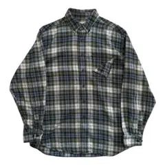 L.L.Bean ネルシャツ M チェック ボロ グランジ フランネル 古着