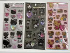 キラキララインストーンシール　クロミ　キティ