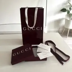 GUCCI ショップ袋 ギフトボックス リボン 3点セット