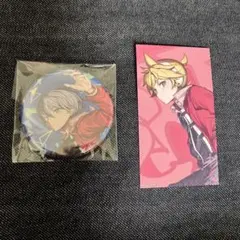 プロセカ　CD特典　青柳冬弥　缶バッジ　鏡音レン　トレーディングカード