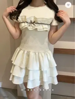 アンミール フリルリボンミニop ワンピース Anmille