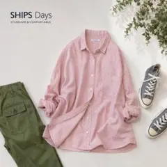 美品SHIPS Daysシップスきれい色リネン100％ストライプシャツ♪ 美品SHIPS Daysシップスきれい色リネン100％ストライプシャツ♪ - メルカリ