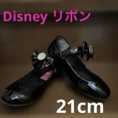 TOKYO DisneyResortブラックリボン付きフォーマルシューズ21cm