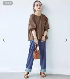 【美品】田中亜希子 神戸レタス トップス ブラウン モカ PM 完売品