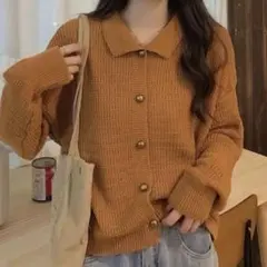 Doula Doula 襟付きニットカーディガン