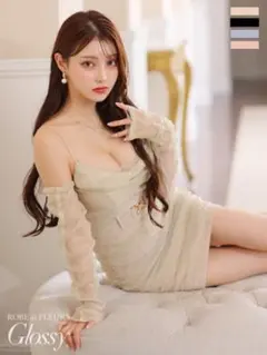 Robe de Fleurs sugar オフショルダー ドレス