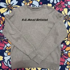 美品　F.C.Real Bristol クルーネック スウェット グレー Sのサムネイル