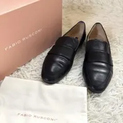 ✨箱付き　ファビオルスコーニ　レザー　本革　ローファー　ブラック　36