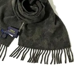 【未使用】ポロラルフローレン カモフラ マフラー ポニー刺繍 イタリア製