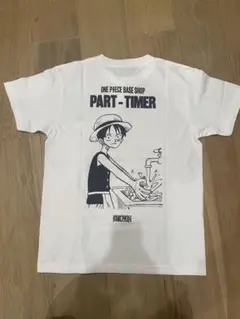 ONE PIECE BASE SHOP ルフィ 半袖Tシャツ ホワイト S 白のサムネイル