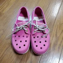 crocs☆ビーチラインボートシュー☆ピンクのサムネイル