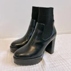 AZUL by moussy ソックスヒールブーツ Mサイズ