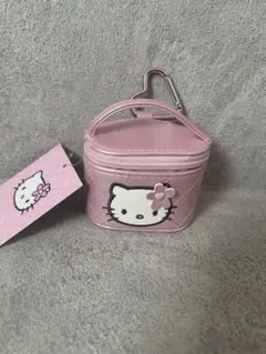 ハローキティ　ミニチュアキルト　バニティ形　アクセサリーケース　ピンクキルトのサムネイル