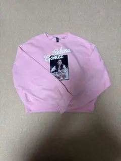 セレーナ・ゴメス プリント スウェット ピンク　セレーナゴメス