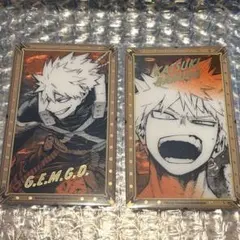 ヒロアカ展 原画展 箔押しクリアカード 爆豪勝己 2枚セット