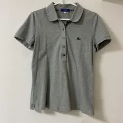 Burberry Blue Label 半袖ポロシャツ 38 ネイビー/グレー BURBERRY BLUE LABEL 半袖 ポロシャツ グレー サイズ38 - メルカリ