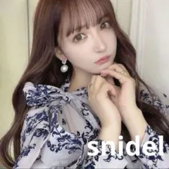 ❤️美品【SNIDEL】Sustainableフロッキーオーガンシースルーブラウス