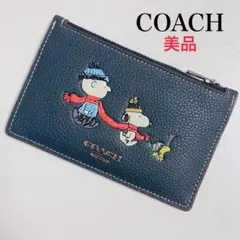 【人気完売品】COACHコーチ×PEANUTS★ジップカードケース★スヌーピー