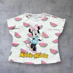ZARA Disneyディズニー ミニーマウス スイカ柄 Tシャツ 80のサムネイル