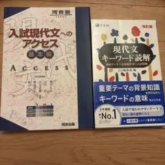 両方未使用。入試現代文へのアクセス & 現代文キーワード読解