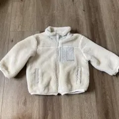 PETIT MAIN フリースジャケット クリーム色