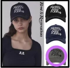 rest&recreation 刺繍ロゴ ベースボールキャップ