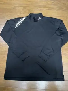 adidas ブラック 長袖 ハイネック シャツ M