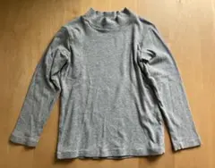 キッズ 長袖カットソー グレー 120cm 無印120