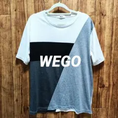 WEGO Tシャツ マルチカラー 切替デザイン Lサイズ 半袖Tシャツのサムネイル