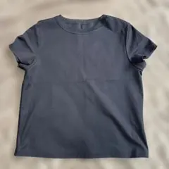 COMME CA 襟デザイン　半袖 Tシャツ ブラックのサムネイル