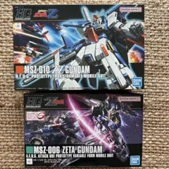 【ガンプラ2体セット】HGUC 1/144 Zガンダム ＆ ZZガンダムのサムネイル
