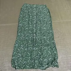 AZULby MOUSSY 花柄ロングスカート