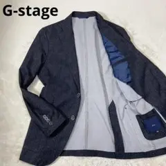 《美品》ジーステージ メンズ ウォッシャブル ストレッチ テーラードジャケット