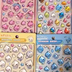 しずくちゃん ボンボンドロップ シール（大）4シートセット
