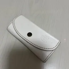 カンミ kanmi レザー 革 キーケース 白 ホワイトレザー