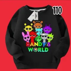 キッズ トレーナー スプランキー 子供 男の子女の子 ブラック 110