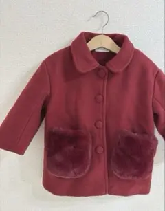 バースデイ mamaraku コート 赤 90