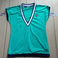 専用　フィラ　テニスウェア　ゲームシャツ　レディース　Мサイズ　グリーン