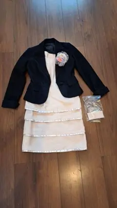 IMAGE イマージュ スーツ3点セット 小さいサイズ 5号 ツイード 入学式