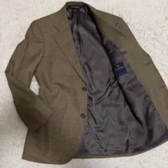 未使用級カシミヤ使用　ブルックスブラザーズ　テーラードジャケット　千鳥格子