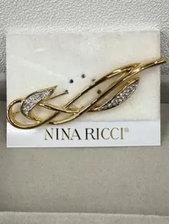 NINA RICCI ブローチ ストーン装飾 新品未使用！のサムネイル