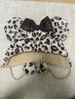 ヒョウ柄ミニーファンキャップ