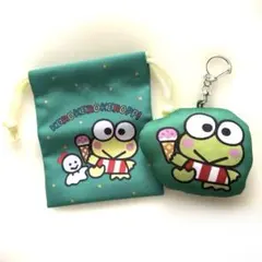 サンリオ クッションキーホルダー プチ巾着 けろけろけろっぴ ダイソー