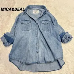 MICA&DEAL マイカアンドディール　デニムシャツ　オーバーサイズ　ゆったりのサムネイル